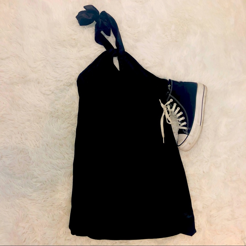 Nasty Gal Velvet Halter Dress